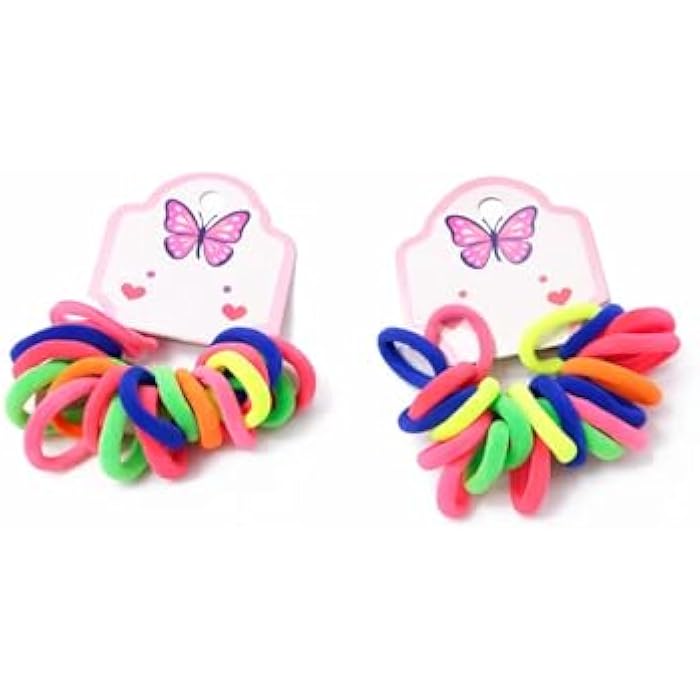 40 Pieces Elastic Hair Ties Elastic Hair Ties Hair Bands Multicolor for Girls and Women Small - Image 2